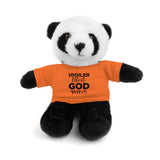 Spoiler Alert: God Wins Stuffed Animals with Tee | Teddy Bear | Bunny | Lamb | Panda | Lion | Jaguar