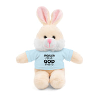 Spoiler Alert: God Wins Stuffed Animals with Tee | Teddy Bear | Bunny | Lamb | Panda | Lion | Jaguar