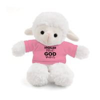 Spoiler Alert: God Wins Stuffed Animals with Tee | Teddy Bear | Bunny | Lamb | Panda | Lion | Jaguar