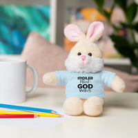 Spoiler Alert: God Wins Stuffed Animals with Tee | Teddy Bear | Bunny | Lamb | Panda | Lion | Jaguar