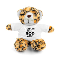 Spoiler Alert: God Wins Stuffed Animals with Tee | Teddy Bear | Bunny | Lamb | Panda | Lion | Jaguar