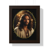 🌟 "Divine Majesty Framed Poster: Timeless Grace in Three Frames" 🌟Jesus Framed Vertical Poster