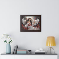 🌟 "Ethereal Grace: Framed Angel Posters in Three Timeless Colors" 🌟 Framed Horizontal Poster | Asian Female Angel