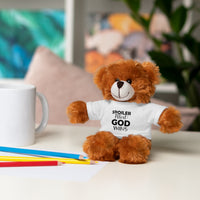 Spoiler Alert: God Wins Stuffed Animals with Tee | Teddy Bear | Bunny | Lamb | Panda | Lion | Jaguar