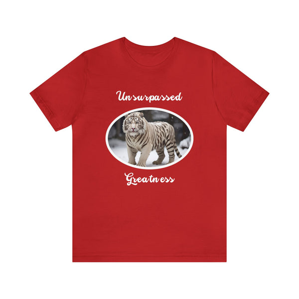 White Tiger | Unsurpassed Greatness 🌿 "Wild Comfort: Jungle Animal Unisex Tee" 🌿