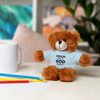 Spoiler Alert: God Wins Stuffed Animals with Tee | Teddy Bear | Bunny | Lamb | Panda | Lion | Jaguar