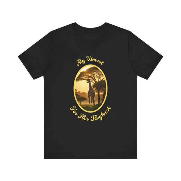 Giraffe | My Utmost for His Highest 🌿 "Wild Comfort: Jungle Animal Unisex Tee" 🌿