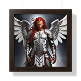 🌟 "Ethereal Grace: Framed Angel Posters in Three Timeless Colors" 🌟 Framed Vertical Poster | Norseman Angel