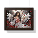 🌟 "Ethereal Grace: Framed Angel Posters in Three Timeless Colors" 🌟 Framed Horizontal Poster | Asian Female Angel