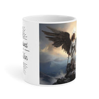 🌟 "Divine Triumph: Warrior Angel Inspirational Coffee Mug" 🌟 "I Survived" White Ceramic Mugs (11oz\15oz\20oz)