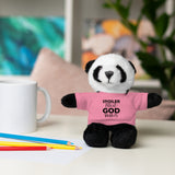 Spoiler Alert: God Wins Stuffed Animals with Tee | Teddy Bear | Bunny | Lamb | Panda | Lion | Jaguar