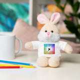 Rainbow Colored "By His Stripes We Are Healed" Stuffed Animals with Tee | Teddy Bear | Bunny | Lamb | Panda | Lion | Jaguar
