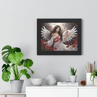 🌟 "Ethereal Grace: Framed Angel Posters in Three Timeless Colors" 🌟 Framed Horizontal Poster | Asian Female Angel