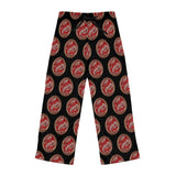 Red Paisley Framed Women's 🌟 "Personalized Comfort: Custom-Printed Polyester Pajama Pants" 🌟