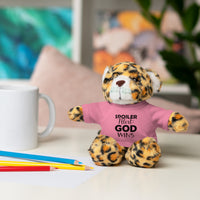 Spoiler Alert: God Wins Stuffed Animals with Tee | Teddy Bear | Bunny | Lamb | Panda | Lion | Jaguar