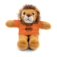 Spoiler Alert: God Wins Stuffed Animals with Tee | Teddy Bear | Bunny | Lamb | Panda | Lion | Jaguar