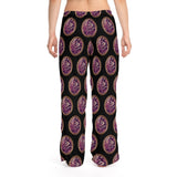 Purple Paisley Framed Women's 🌟 "Personalized Comfort: Custom-Printed Polyester Pajama Pants" 🌟