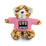 God Wins Stuffed Animals with Tee | Teddy Bear | Bunny | Lamb | Panda | Lion | Jaguar