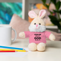 Spoiler Alert: God Wins Stuffed Animals with Tee | Teddy Bear | Bunny | Lamb | Panda | Lion | Jaguar
