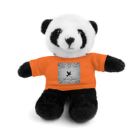 Black and White "By His Stripes We Are Healed" Stuffed Animals with Tee | Teddy Bear | Bunny | Lamb | Panda | Lion | Jaguar