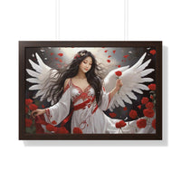 🌟 "Ethereal Grace: Framed Angel Posters in Three Timeless Colors" 🌟 Framed Horizontal Poster | Asian Female Angel