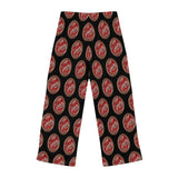 Red Paisley Framed Women's 🌟 "Personalized Comfort: Custom-Printed Polyester Pajama Pants" 🌟
