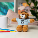 Spoiler Alert: God Wins Stuffed Animals with Tee | Teddy Bear | Bunny | Lamb | Panda | Lion | Jaguar
