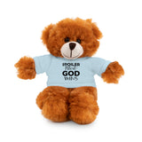 Spoiler Alert: God Wins Stuffed Animals with Tee | Teddy Bear | Bunny | Lamb | Panda | Lion | Jaguar