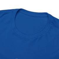 Front Collar Detail of Pierre Poilievre for Canada | Unisex Heavy Cotton Tee in Royal Blue