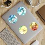 🌟 "Angelic Harmony Sticker Sheet: Set of 4 Divine Guardians" 🌟 Angel Sticker Sheet Bundle, 10pcs