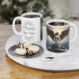 🌟 "Divine Triumph: Warrior Angel Inspirational Coffee Mug" 🌟 "I Survived" White Ceramic Mugs (11oz\15oz\20oz)