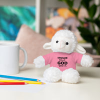 Spoiler Alert: God Wins Stuffed Animals with Tee | Teddy Bear | Bunny | Lamb | Panda | Lion | Jaguar