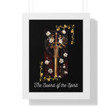 🌟 "Divine Strength: Sword of the Spirit Vertical Framed Poster" 🌟