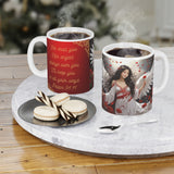 🌟 "Divine Grace Ceramic Mug: Psalm 91:11 Edition" 🌟Asian Female Angel Ceramic Mugs (11oz\15oz\20oz)