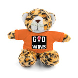 God Wins Stuffed Animals with Tee | Teddy Bear | Bunny | Lamb | Panda | Lion | Jaguar