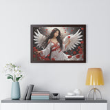 🌟 "Ethereal Grace: Framed Angel Posters in Three Timeless Colors" 🌟 Framed Horizontal Poster | Asian Female Angel