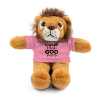 Spoiler Alert: God Wins Stuffed Animals with Tee | Teddy Bear | Bunny | Lamb | Panda | Lion | Jaguar