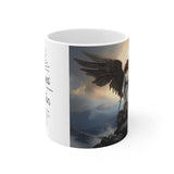 🌟 "Divine Triumph: Warrior Angel Inspirational Coffee Mug" 🌟 "I Survived" White Ceramic Mugs (11oz\15oz\20oz)