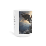🌟 "Divine Triumph: Warrior Angel Inspirational Coffee Mug" 🌟 "I Survived" White Ceramic Mugs (11oz\15oz\20oz)