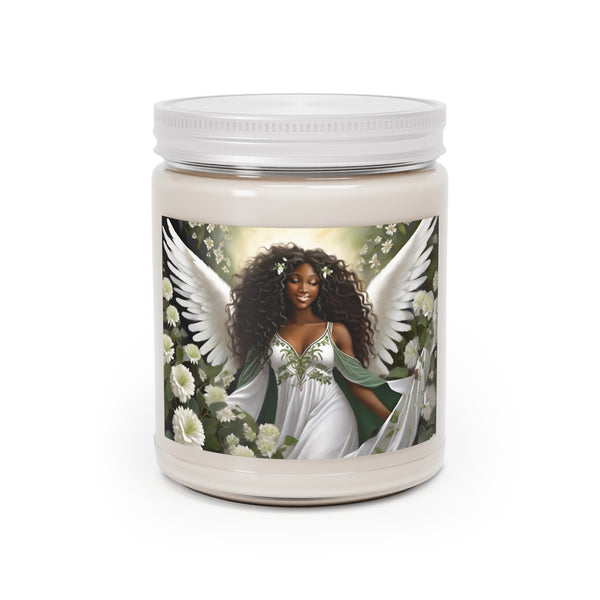🌟 African American Female Angel Scented Candle: Illuminate Your Space with Divine Aromatherapy 🌟 9oz