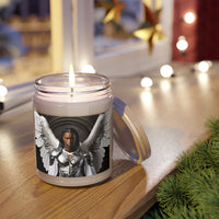 🌟 African American Male Angel Scented Candle: Illuminate Your Space with Divine Aromatherapy 🌟, 9oz
