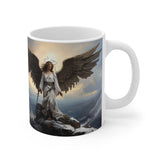 🌟 "Divine Triumph: Warrior Angel Inspirational Coffee Mug" 🌟 "I Survived" White Ceramic Mugs (11oz\15oz\20oz)