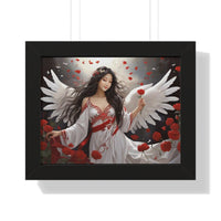 🌟 "Ethereal Grace: Framed Angel Posters in Three Timeless Colors" 🌟 Framed Horizontal Poster | Asian Female Angel