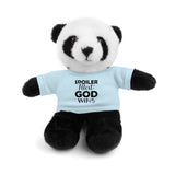 Spoiler Alert: God Wins Stuffed Animals with Tee | Teddy Bear | Bunny | Lamb | Panda | Lion | Jaguar