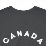 Back Collar Detail of Pierre Poilievre for Canada | Unisex Heavy Cotton Tee in Dark Heather