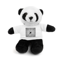 Black and White "By His Stripes We Are Healed" Stuffed Animals with Tee | Teddy Bear | Bunny | Lamb | Panda | Lion | Jaguar