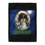 🌟 "Angelic Comfort: Heavenly Guardian Duvet Cover with Psalm 91:11" 🌟 African American Female Angel Duvet Cover