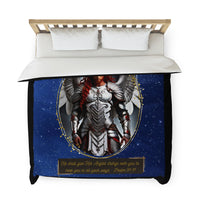 🌟 "Angelic Comfort: Heavenly Guardian Duvet Cover with Psalm 91:11" 🌟 Norseman Angel Duvet Cover