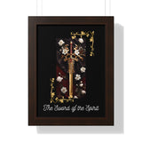 🌟 "Divine Strength: Sword of the Spirit Vertical Framed Poster" 🌟
