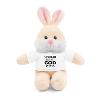 Spoiler Alert: God Wins Stuffed Animals with Tee | Teddy Bear | Bunny | Lamb | Panda | Lion | Jaguar